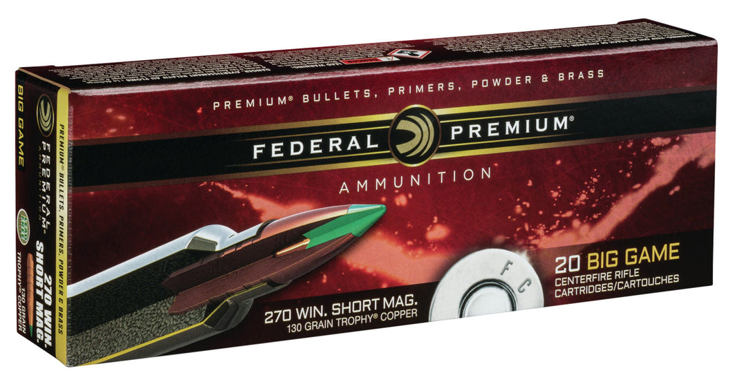 .270WSM Winchester 130gr Trophy Copper - 20 Rounds