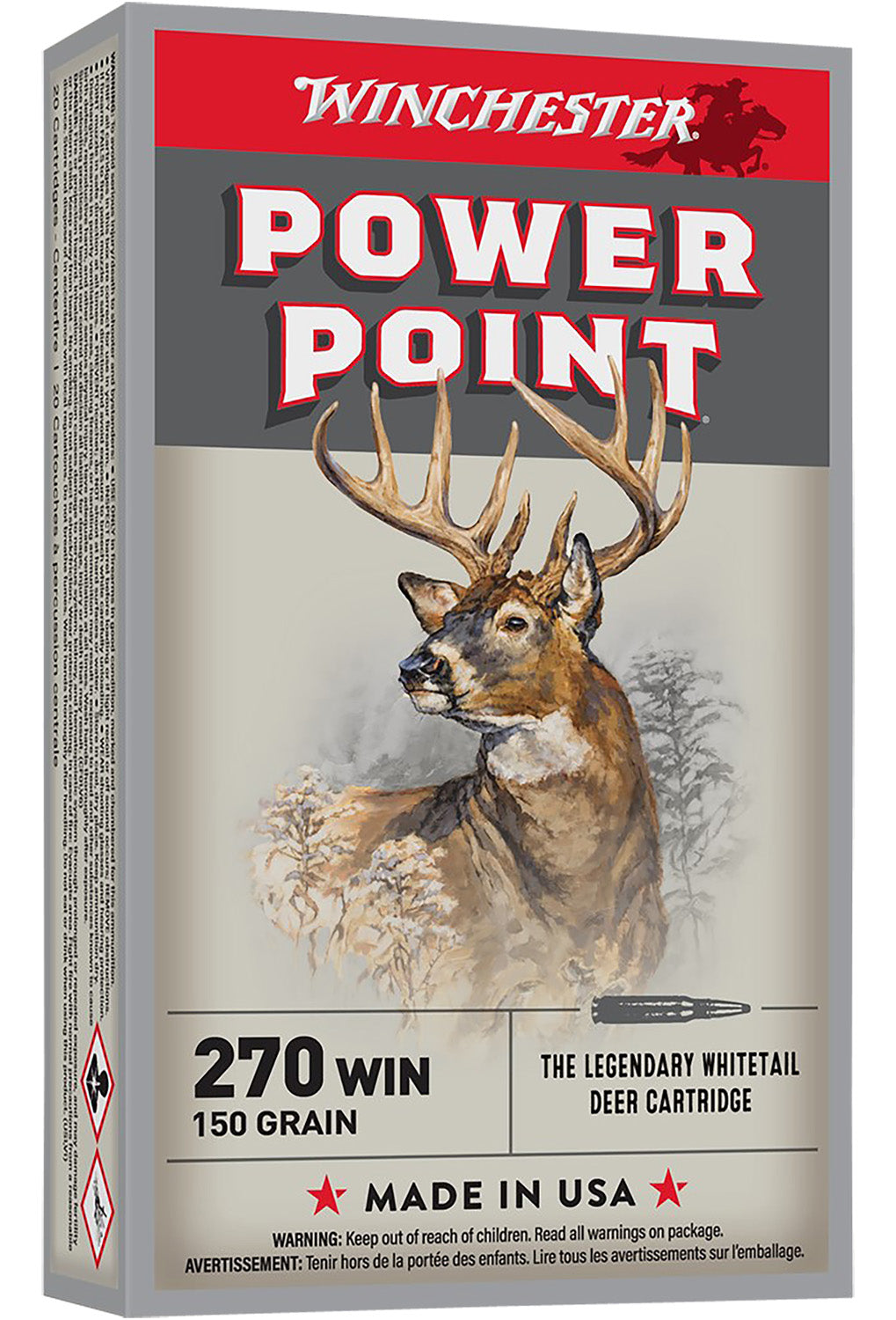 .270WIN Winchester PowerPoint 130gr - 20 Rounds