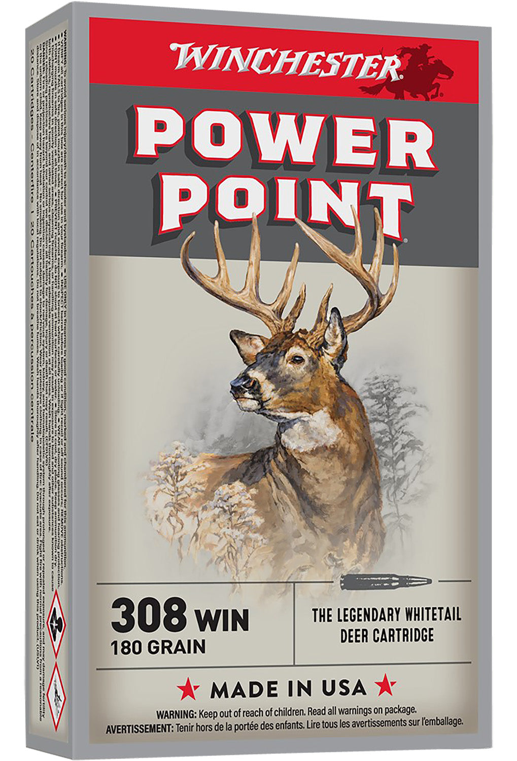 .308WIN Winchester 180gr Power Points - 20 Rounds