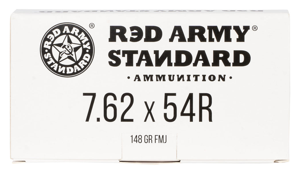 7.62x54R Red Army 148gr FMJ -20 Rounds