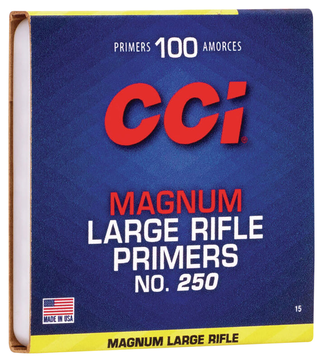 CCI 250 Large Rifle Magnum Primers-100 Count