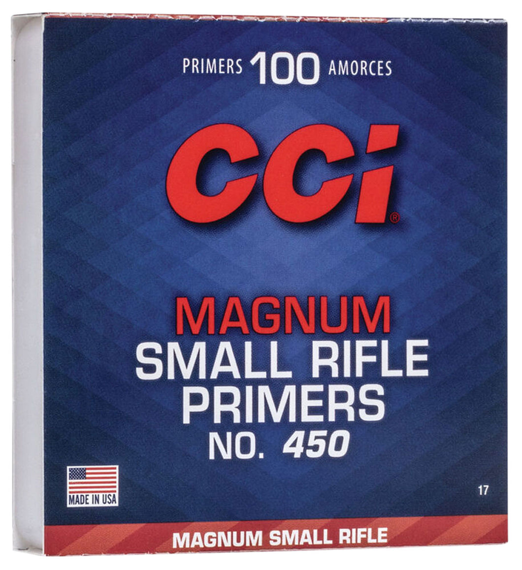 CCI 450 Small Rifle Magnum Primers-100 Count