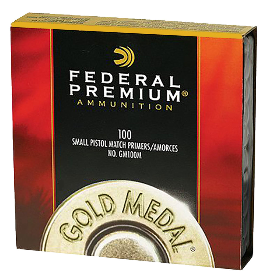 Federal GM100M Premium Gold Medal Small Pistol Primers-100 Count