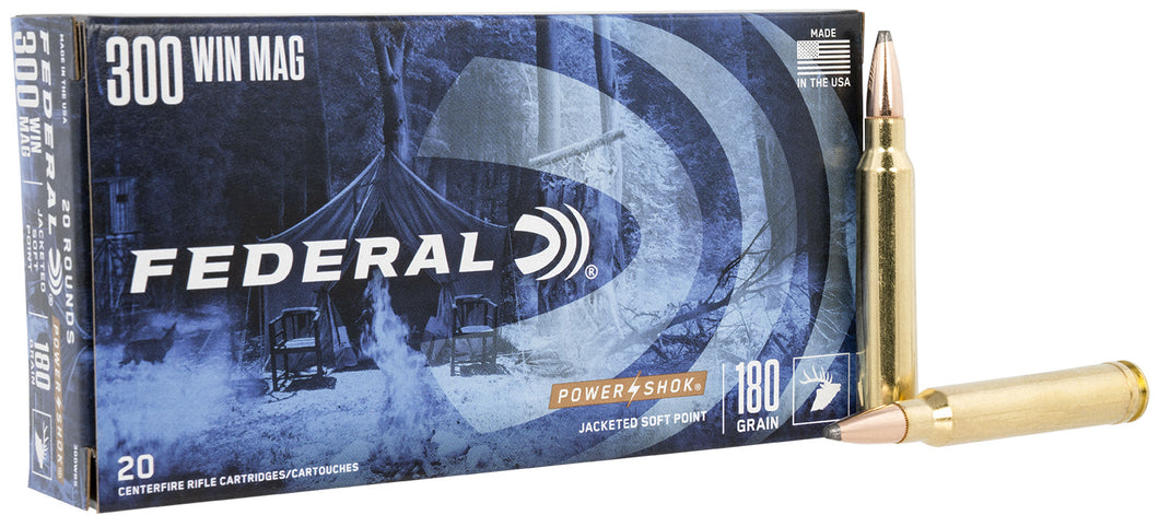 .300WIN Federal Power-Shok 180gr Mag-20 Rounds