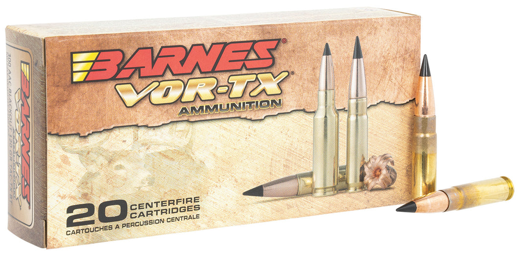 .300AAC Barnes 120gr TAC-TX Boat-Tail - 20 Rounds